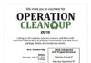 Save the Date! Operation Clean Up-July 14th!