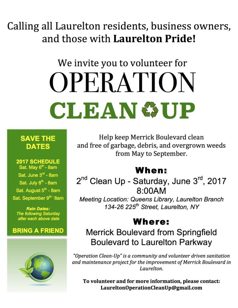 OPERATION CLEAN UP STRIKES AGAIN!!!!!! CALLING ALL LAURELTON RESIDENTS ...