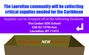The Laurelton Community Is Collecting Supplies For The Carribean
