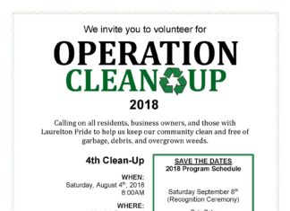 Save the Date! August 4th- Operation Clean Up