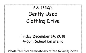 Donate to the P.S 132 Clothing Drive