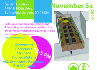 The 1st Community Garden In Laurelton Need YOU On Election Day