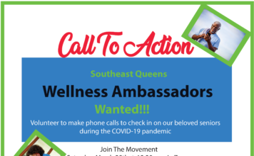 Call To Action…Calling All South East Queens Residents To Volunteer To Be Wellness Ambassadors