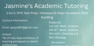 Jasmine’s Academic Tutoring