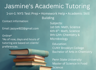 Jasmine’s Academic Tutoring